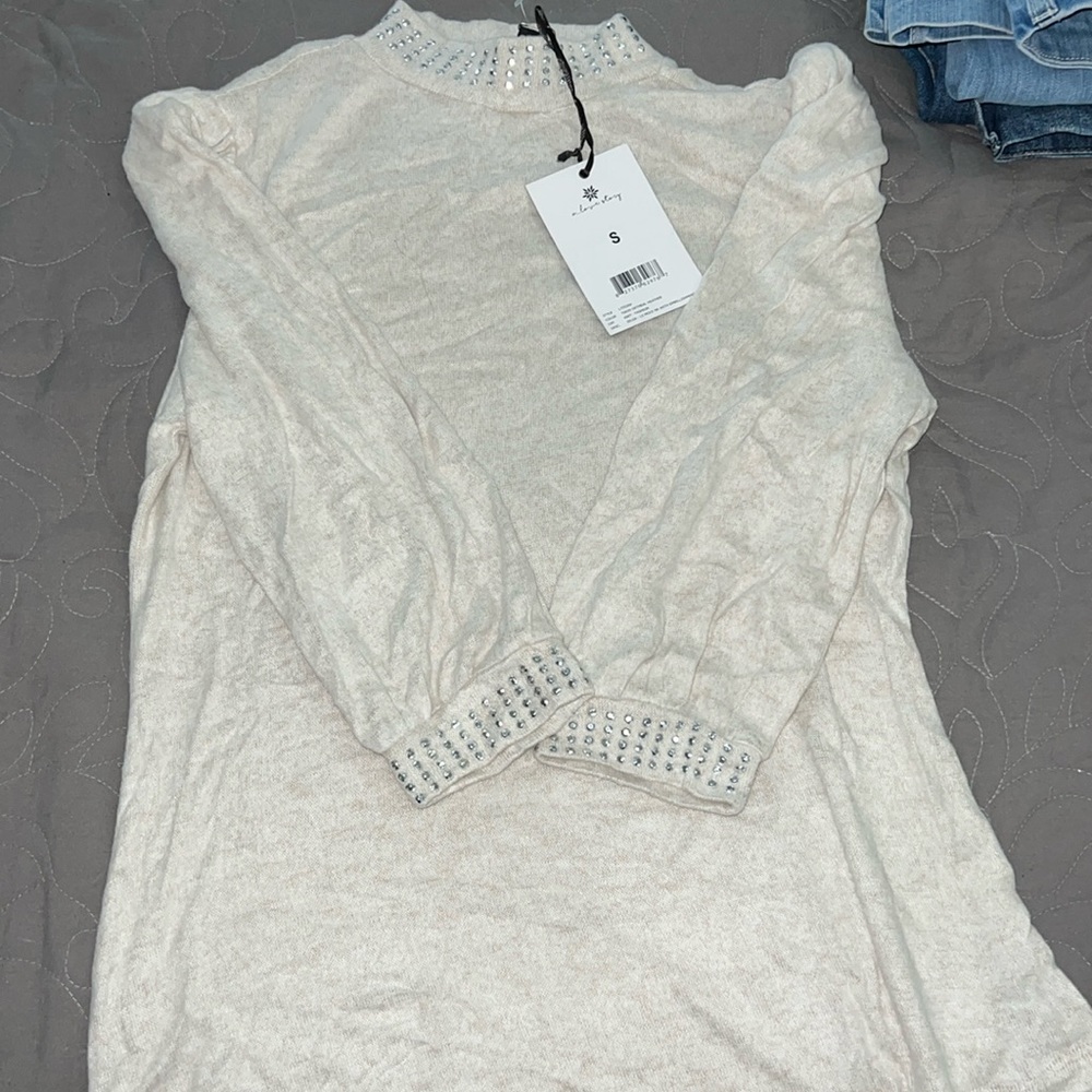 A love story sweater